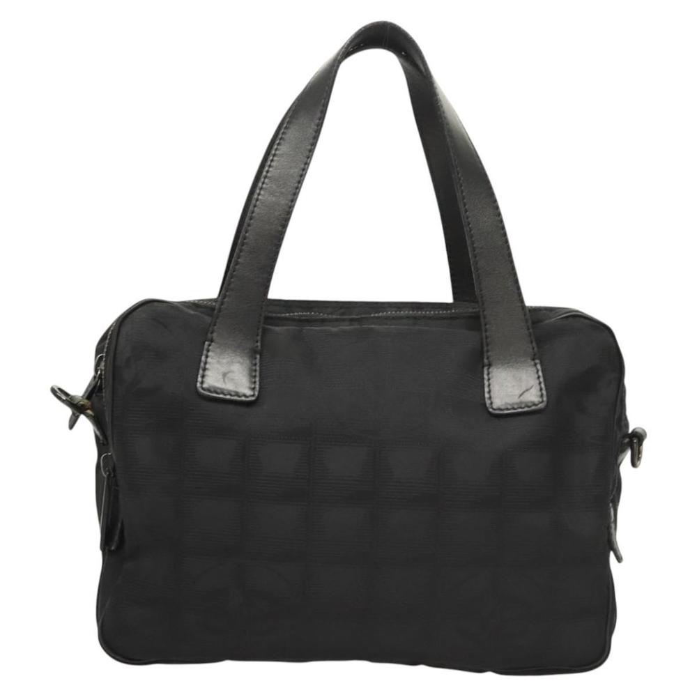 CHANEL New Travel line Hand Bag Nylon 2way Black CC Auth bs25876 - Picture 13 of 16
